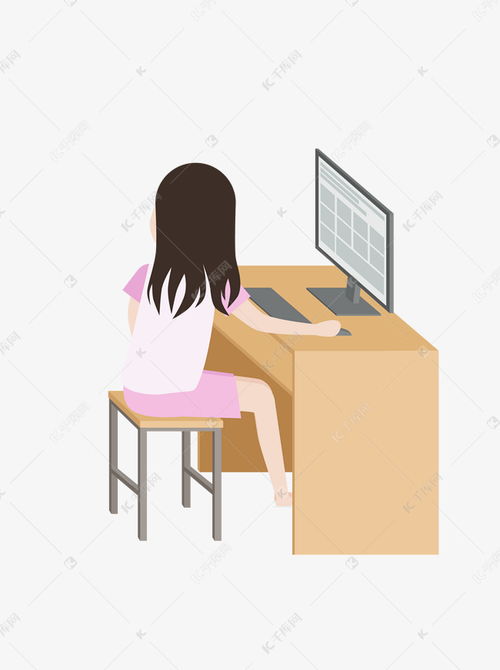 卡通小清新玩電腦的女孩素材圖片免費(fèi)下載——千庫(kù)網(wǎng)應(yīng)用軟件服務(wù)